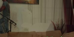 Tat masseuse guzzles jizz