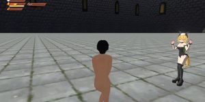 3d game gameplay fight against bowsette