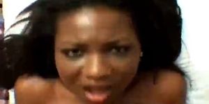 Busty Black hottie with perfect part6