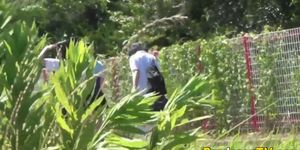 Spied on asian urinates - video 2