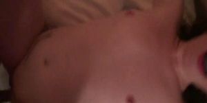 College sex addict babes proving BJ skills at an orgy party