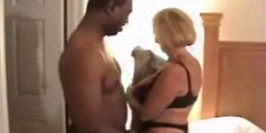Black Guy fucks Mature Blonde