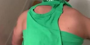 Straight Gym Buddy Fucking Me Bareback * Almost Caught *