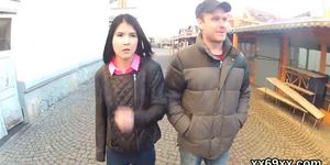 Dude assists with hymen examination and reaming of virgin cutie