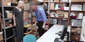 Classy tall teen thief got caught and fucked by officer (Chanel Grey)