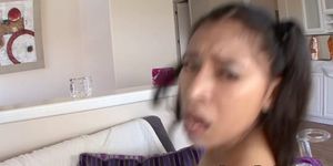 PETITE18 - Petite ethnic teen pussyfucked doggystyle