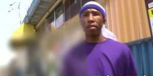 Amateur black guy railed