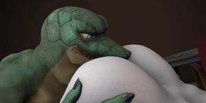 LIZARD FUCKS AND FILLS TORIEL [NO SOUND] [ANIMATION BY DAHSHARKY]