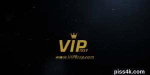 Kissable chick is geeting pissed on and ejaculates wet pussy
