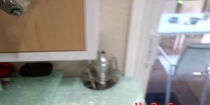 Pov smashed stepdaughter teen gets sprayed