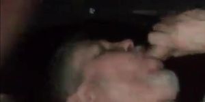 Sucking a hot young man in a cruising cinema