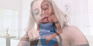 WETANDPUFFY - babe masturbates before peeing over floor