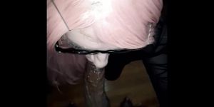 White sissy slut slowly worshiping perfect BBC owner