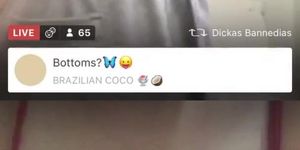 Periscope girl flashing