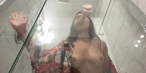 Little Slut gaggs on your dick & plays with your balls/ BLOWJOB QUEEN!