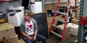 Blonde dude deep ass penetration