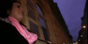 Dude fucks stranger babe from streets in his flat