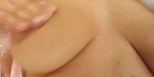 Fingering with big tits