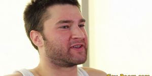 GAY ROOM - Casting hunk facialized following anal