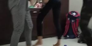 Hostel girls fun after drinking (Audrey Bitoni, Sherlyn Chopra)