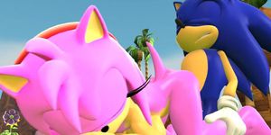 Sonic x Amy By Dradicon (Sarah Vixen)