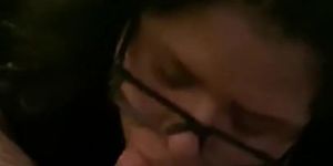Lydia sucking thick cock.