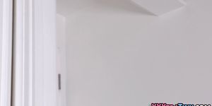 Tiny teen sucks big dick - video 3