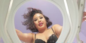 Asian mistress spitting in toilet subs face