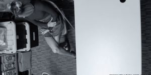 Skinny teen busted by a dirty mall cop for stealing (Emma Hix)
