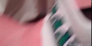 Erotic blonde teen girlfriends fucking as lesbians