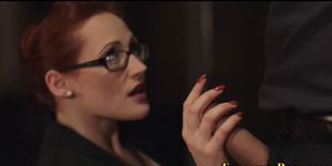 Classy euro office slut