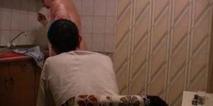 Granny Gets Fucked In Kitchen