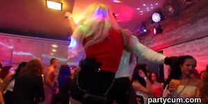 Wicked chicks get entirely foolish and naked at hardcore party