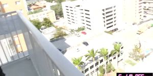Wild slut college teens take random guys at a street