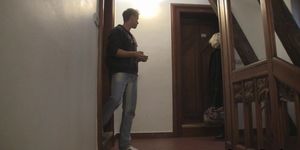 GRANNYBET - Nice blonde woman pleases neighbor