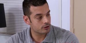 BIG DICKS AT SCHOOL - Bottom loving stud gets a deep dicking