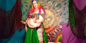 Gorgeous Thick PAWG Belly-Dancing and teasing