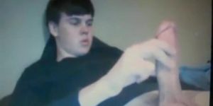 chubby young guy with huge cock on cam