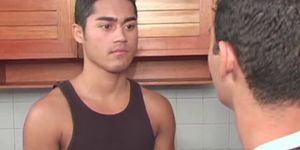 HARD LATIN GAYS - Hombres Happy Birthday Blowjob