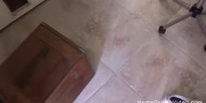 Smoking hot busty MILF sucks off her landscaper