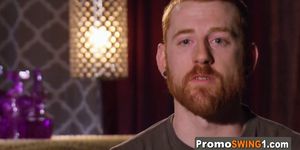 Amateur swingers delight erotic encounters in an open swing house Reality show on national TV
