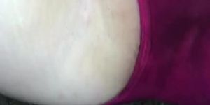 Daddy cums on her panties