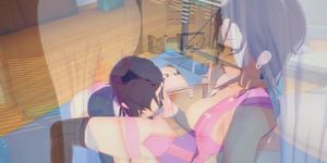 Seven Deadly Sins Hentai 3D (Lesbian) - Elizabeth x Merlin (Andrea Sultisz, Elizabeth X., Miss Lizz)