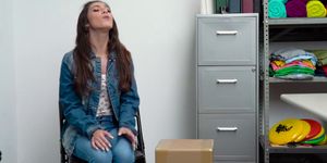 Hot teen Gianna Gem getting a sideway fucking
