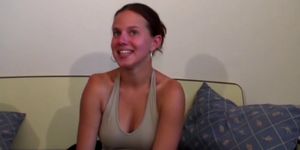 CASTING BUNNIES - busty shy teens first anal casting