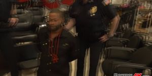 These slutty female cops are banging every black criminal they find