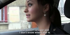 Horny French Lea gets spotted and fucked (Lea Guerlin)