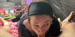 amateur milf gives a great blowjob