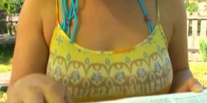 Lovable elena with huge natural tits enjoys deep fuck