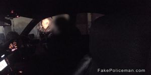 Fake cop bangs ebony stripper pov